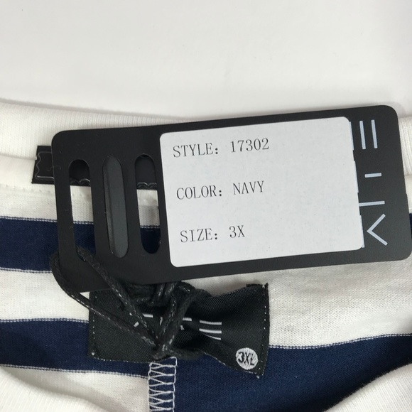 KITE Wolf Embroidered Striped Tee in Blue - Picture 6 of 7